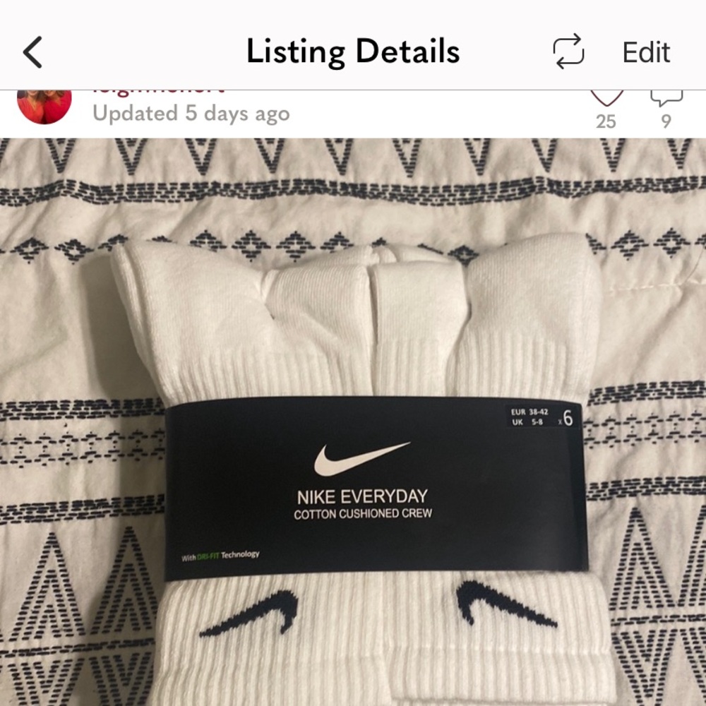 Nike socks x2